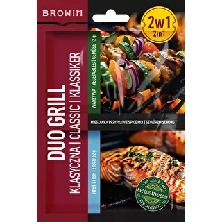 Duo Grill Klassisk til fisk og grøntsager - 2-i-1 krydderiblanding, 2 x 12 g