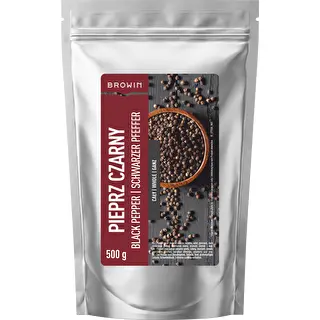 Sort peber, hele peberkorn, 500 g – photo 1