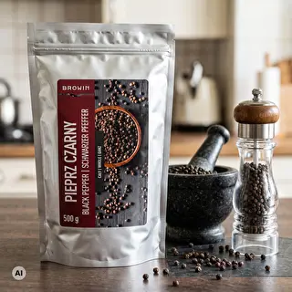 Sort peber, hele peberkorn, 500 g – photo 4