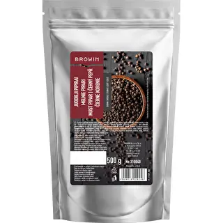 Sort peber, hele peberkorn, 500 g – photo 2