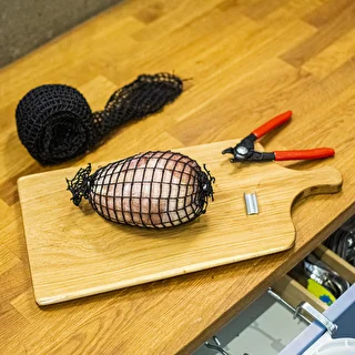 Sort pålægsnet med dimensioner 18 cm x 5 m, med termisk modstandsdygtighed op til 220°C – photo 5
