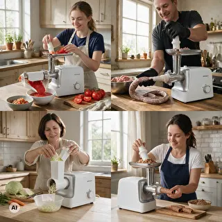 Kødhakker med snitter, purétilbehør og pølsestopper, 1500 W – photo 8
