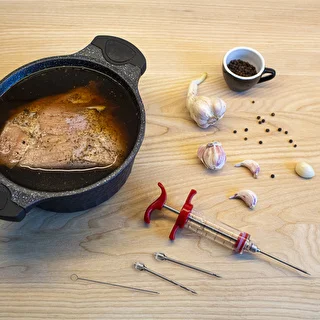 Injektionssprøjte 30ml + 3 nåle + rengøringsbørste – photo 11