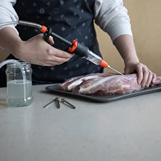 Halvautomatisk pølsemageri injektionssprøjte med nålesæt og slange – photo 11