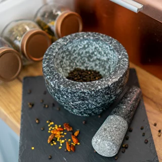 Granit køkkenmørtel med støder – photo 12