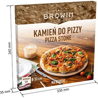 Rund pizzasten, lavet af cordierit, diameter 33 cm – photo 8