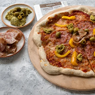 Rund pizzasten, lavet af cordierit, diameter 33 cm – photo 14