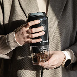 Kaffekværn - elektrisk, kværn, med brygger og kop – photo 15