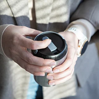 Kaffekværn - elektrisk, kværn, med brygger og kop – photo 19
