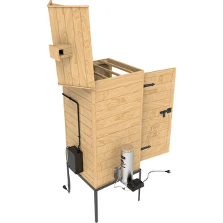 Røgeri 200 L dragON Larch E21 - af lærk, med elektrisk varmeelement og controller – photo 6