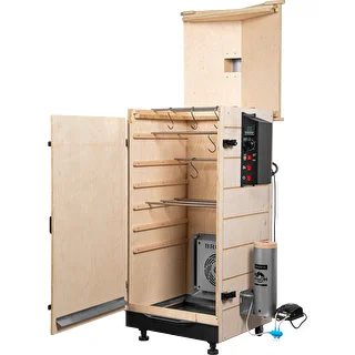 Rammeløs røgeovn dragON PLYWOOD NATURE med digital styring, 200 L – photo 3
