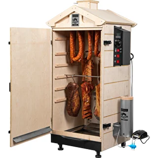 Rammeløs røgeovn dragON PLYWOOD NATURE med digital styring, 200 L – photo 4
