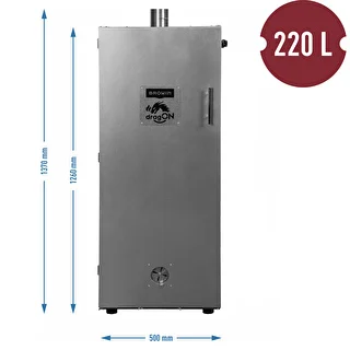 Røgekammer i metal 250L, med hjul – photo 4