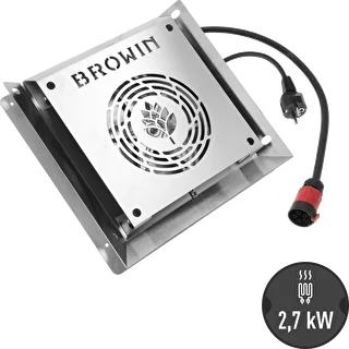 Varmelegememodul med ventilator, 2,7 kW – til udendørs rygeovne – photo 1