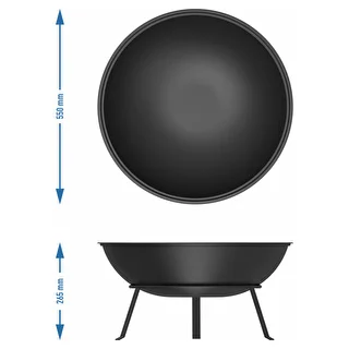 Have-bålskål med rist, Ø55 cm, rund, skålformet – photo 8
