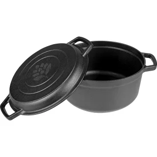 Støbejernsgryde med pande, 3,5 L – photo 3