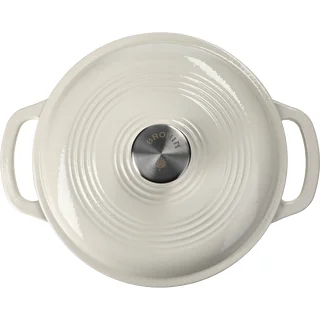 Emaljeret støbejernsgryde – ecru, 4 L – photo 3
