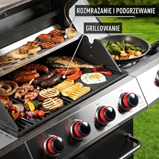 Gasgrill dragON BBQ101, 11,7 kW, sort-sølv – photo 6