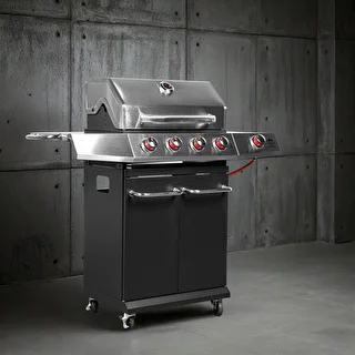 Gasgrill dragON BBQ101, 11,7 kW, sort-sølv – photo 4