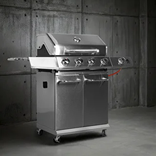 Gasgrill dragON BBQ201, 18,8 kW, sølv – photo 4