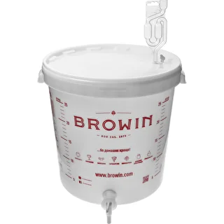 Fermenteringsbeholder 30 L med låg, hane og rør UA – photo 1