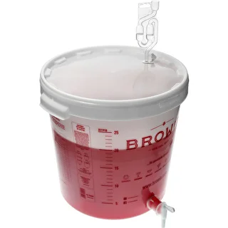 Fermenteringsbeholder 30 L med låg, hane og rør UA – photo 12