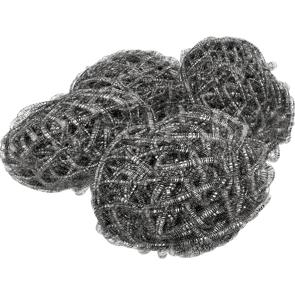 Rustfri stålskrubber - 12 stk.