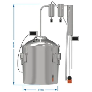 Klassisk Convex destillator 18 L - 2 opsamlingsbeholdere – photo 9