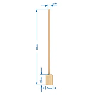 Træstamper / stamper til kål 78 cm – photo 2