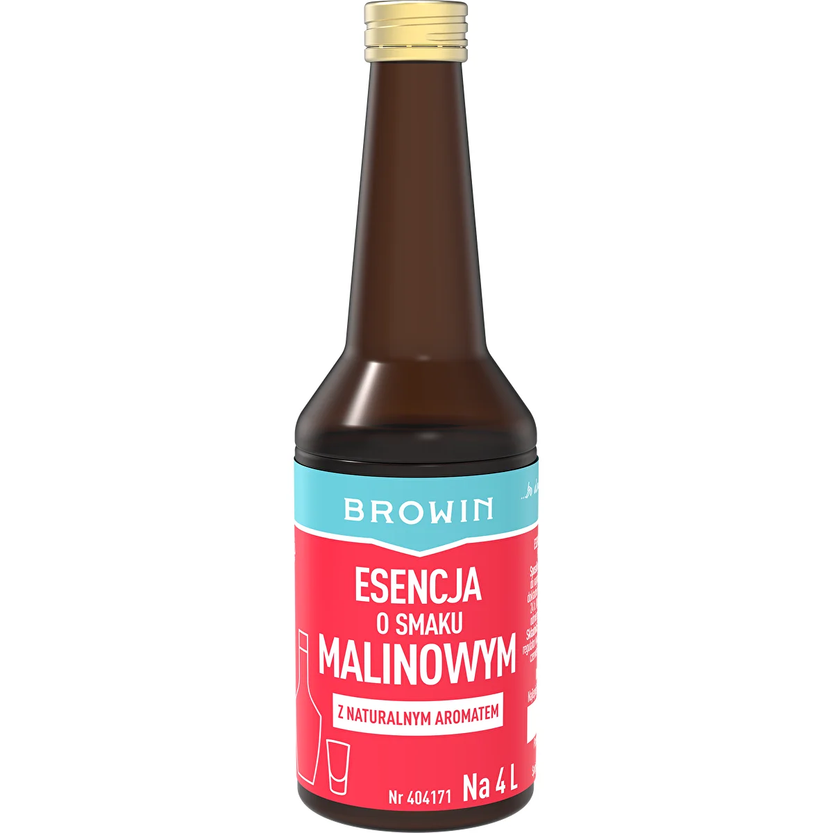 Hindbæressens med naturlig aroma til 4 L – 40 ml