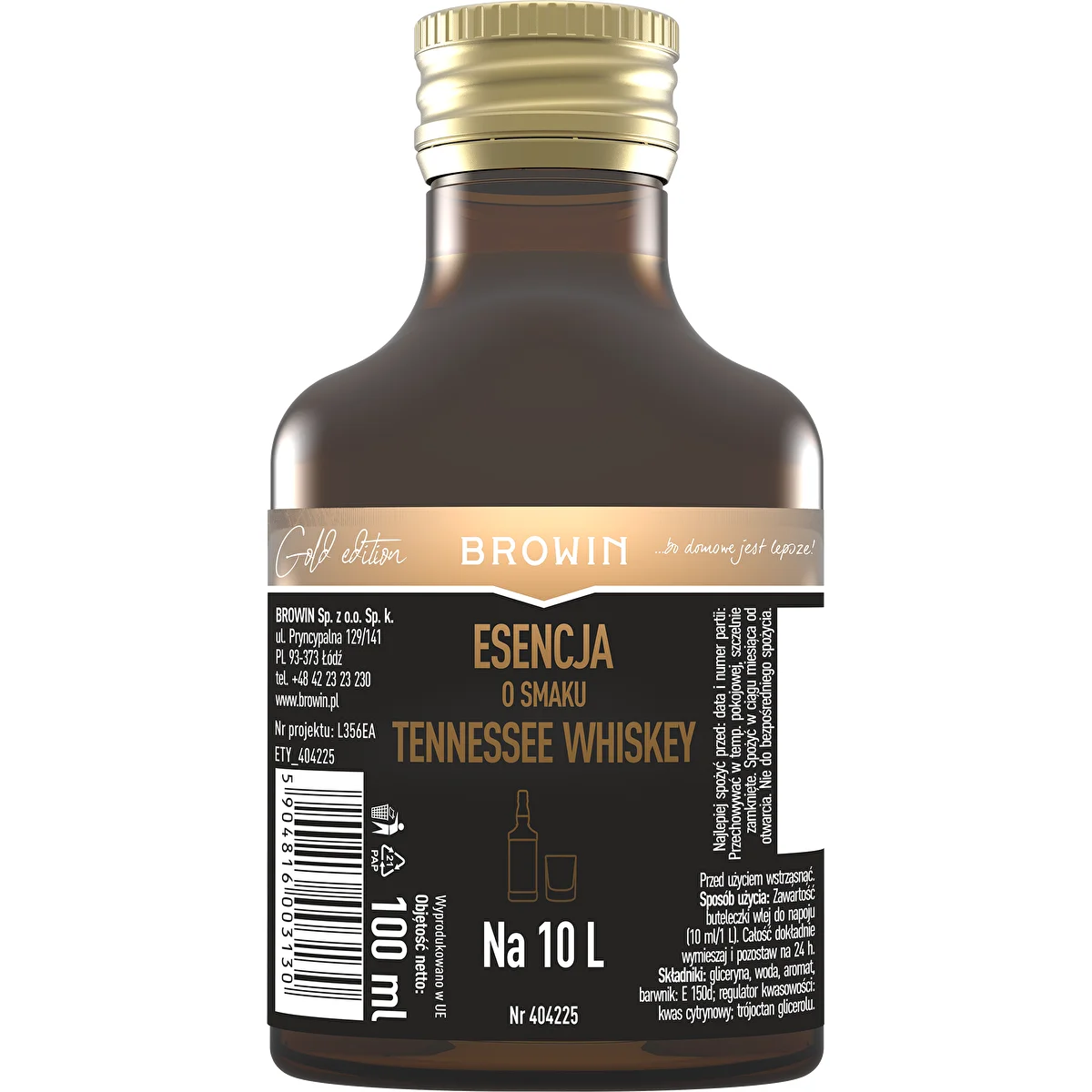 Essens med smag af Tennessee whiskey til 10 L - 100 ml