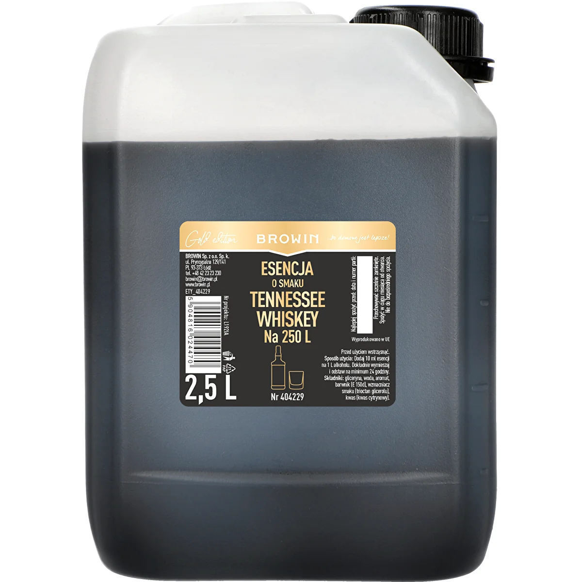 Essens med smag af Tennessee Whiskey 2,5 L, til 250 L færdig spiritus