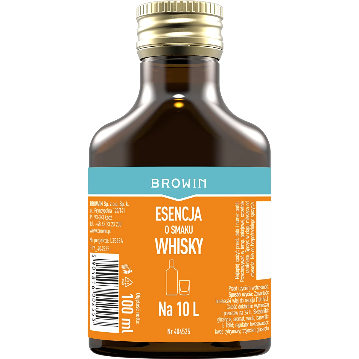 Essens med whiskysmag til 10 L - 100 ml