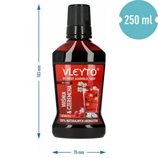 VLEYTO Kirsebær & Hæg – smagsessens med naturlige aromaer, 250 ml – photo 5