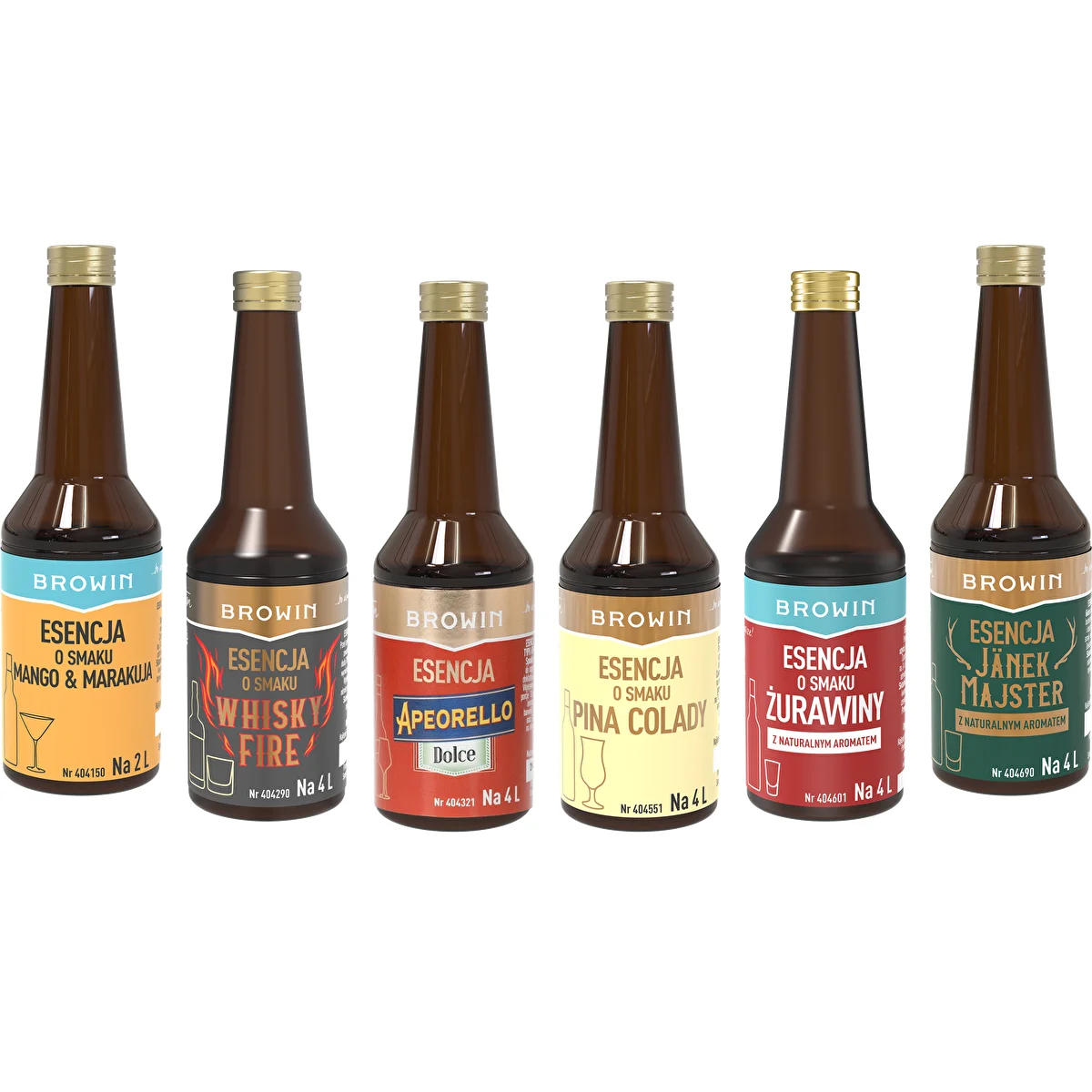 Sæt med 6 essenser - cocktail 6x40ml