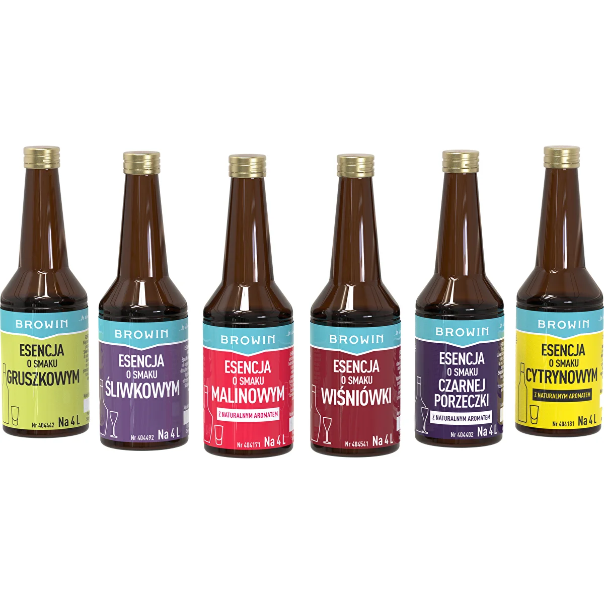 Sæt med 6 essenser - FRUGT 6x40 ml