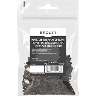 Stærkt ristede egetræ flager, 20g – photo 2