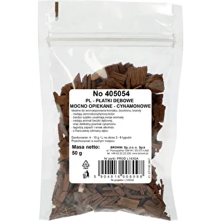 Stærkt ristede kanel egetræsflager 50 g – photo 2