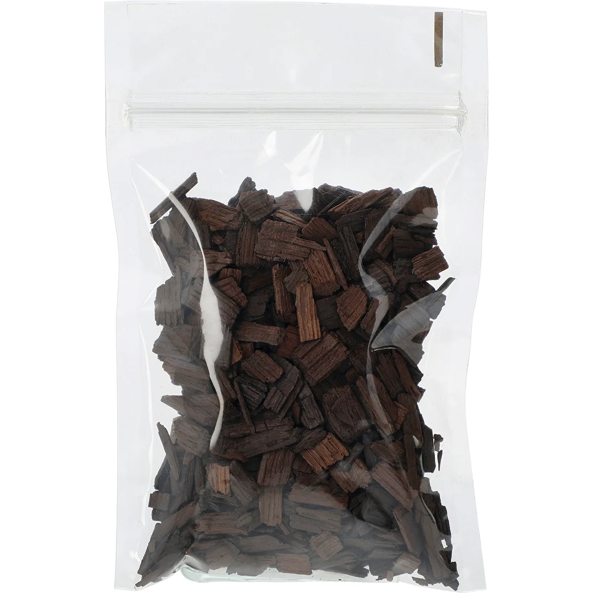 Stærkt ristede egetræ flager til aromatisering af alkohol (whisky, bourbon, brandy, cognac, øl), 50 g