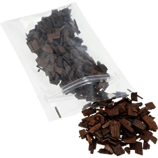Stærkt ristede egetræ flager til aromatisering af alkohol (whisky, bourbon, brandy, cognac, øl), 50 g – photo 3