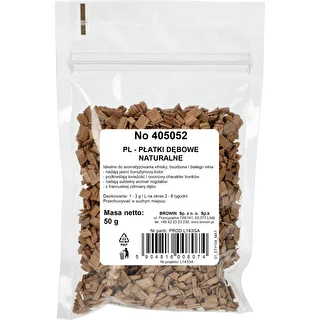 Naturlige egetræ flager til aromatisering af alkohol (whisky, hvidvin), 50 g – photo 2
