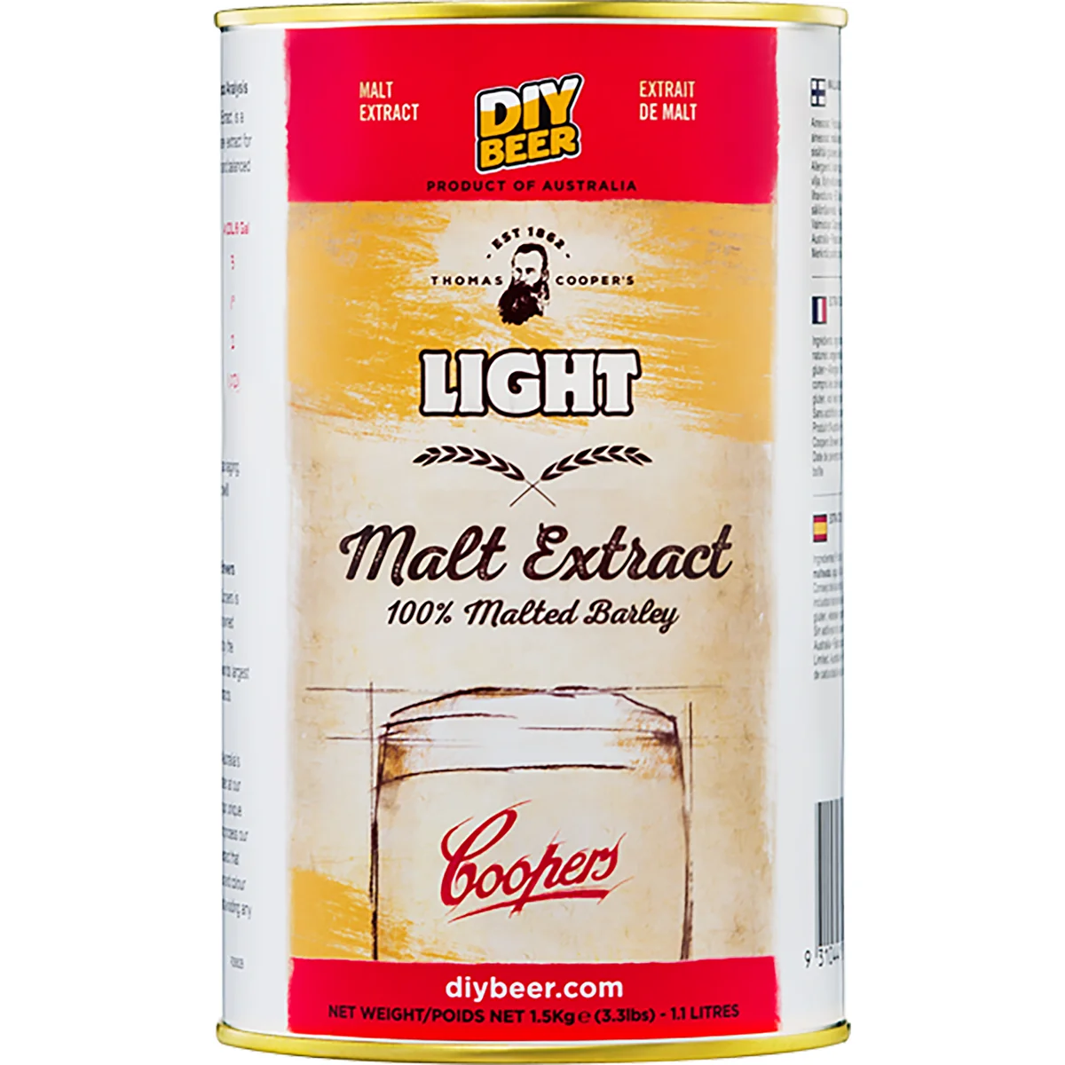Lys maltekstrakt Coopers Light