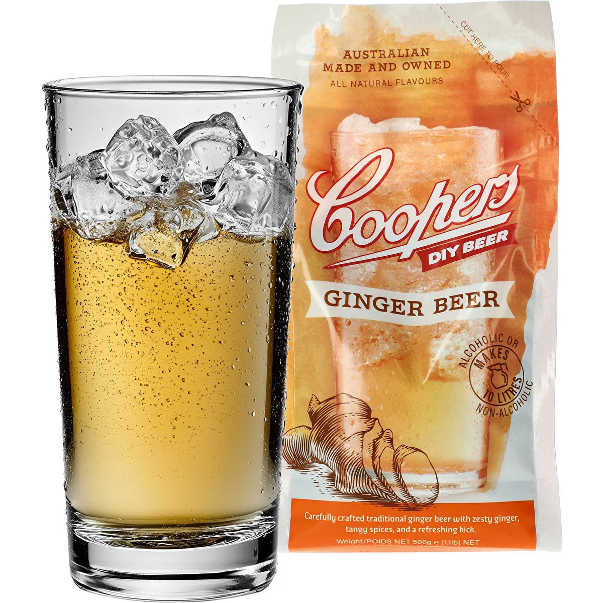 Coopers koncentrat til fremstilling af Ginger Beer, 0,5 kg