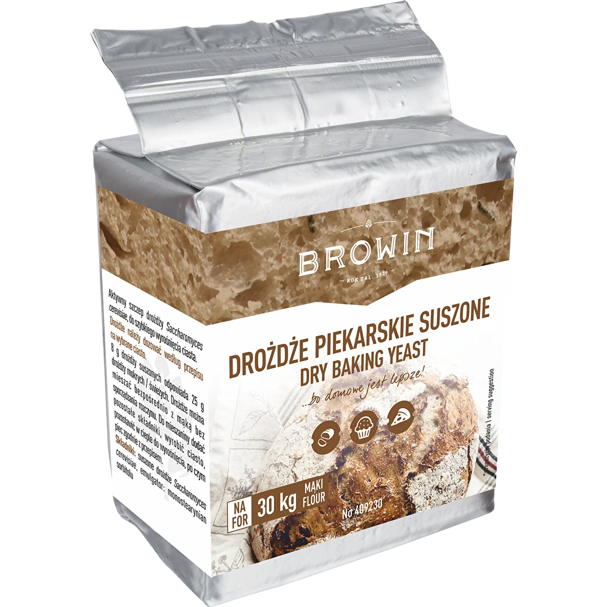 Tørret bagegær, 500g