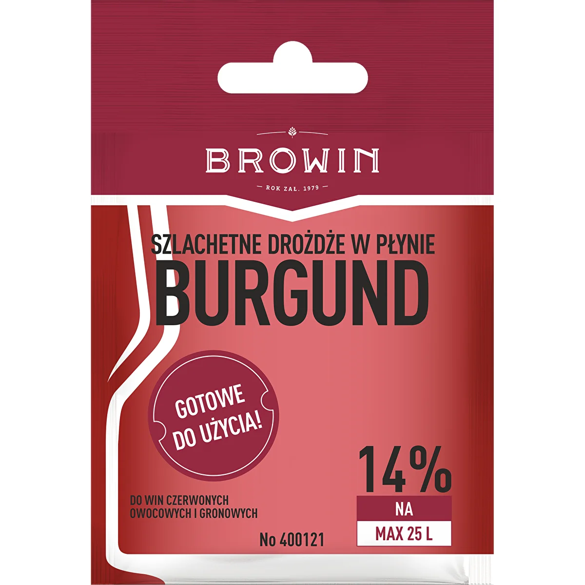 Vin gær Burgund uden formering, 20 ml