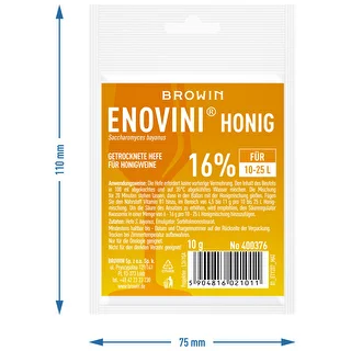 Getrocknete hefe für honigweine Enovini Honig 10g – photo 3