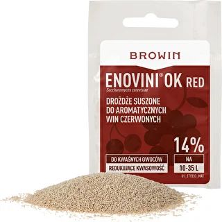 Enovini® OK RED - vinfremstillingsgær der reducerer syreindhold 7 g – photo 3