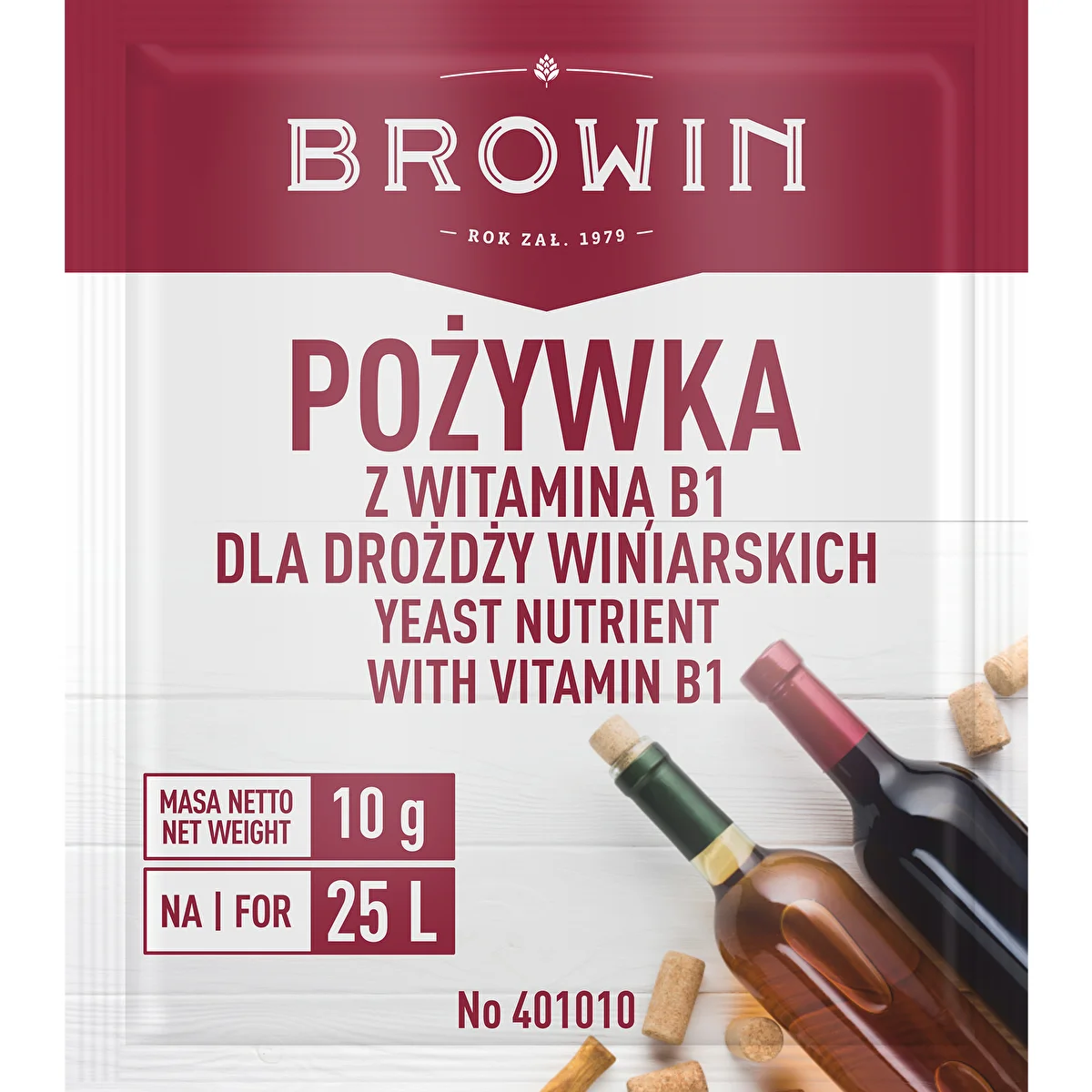 Næringsstof til vin med vitamin B1, 10g
