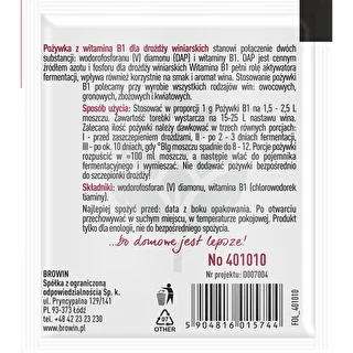 Næringsstof til vin med vitamin B1, 10g – photo 2