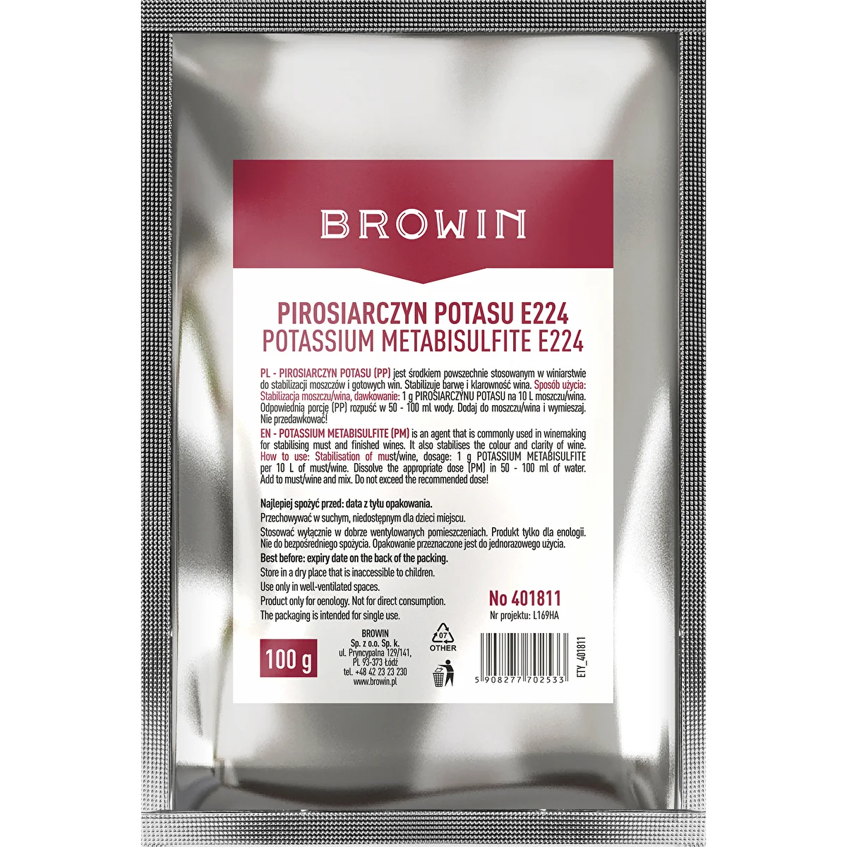 Kaliumdisulfit, 100 g